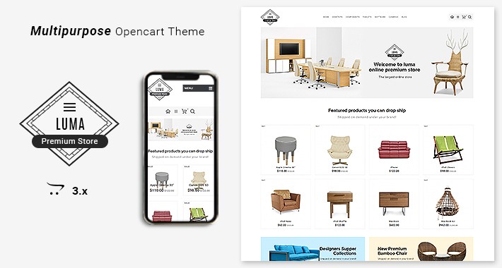 Luma Premium Opencart 3 Furniture Stores